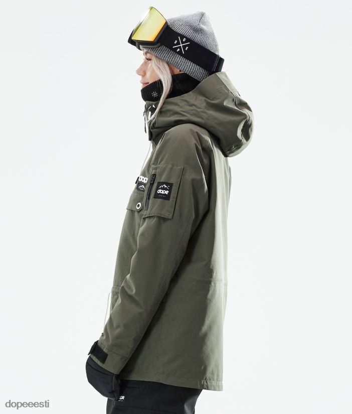 Dope Snow Eesti - naised annok w 2021 lumelaua jope Dope oliiviroheline B62VTF657 - Image 9