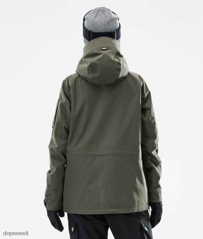 Dope Snow Eesti - naised annok w 2021 lumelaua jope Dope oliiviroheline B62VTF657 - Image 10