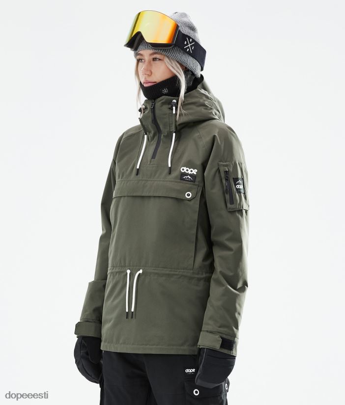 Dope Snow Eesti - naised annok w 2021 lumelaua jope Dope oliiviroheline B62VTF657 - Image 1