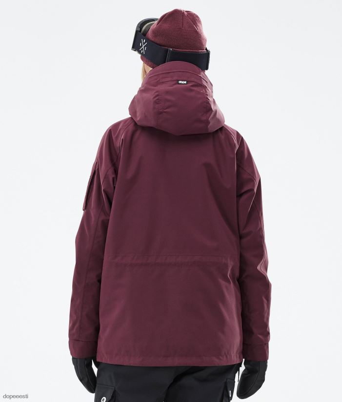 Dope Snow Eesti - naised annok w lumelaua jope Dope don Burgundia B62VTF603 - Image 8