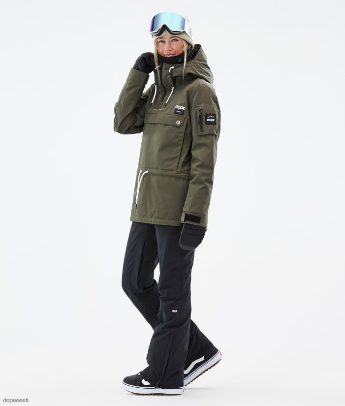 Dope Snow Eesti - naised annok w lumelaua jope Dope oliiviroheline B62VTF543 - Image 3