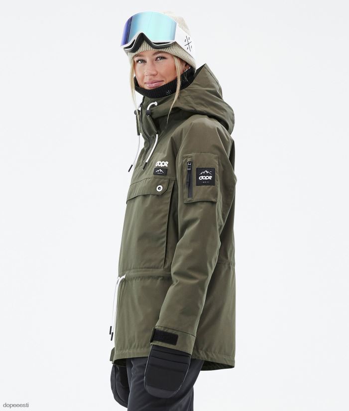 Dope Snow Eesti - naised annok w lumelaua jope Dope oliiviroheline B62VTF543 - Image 7