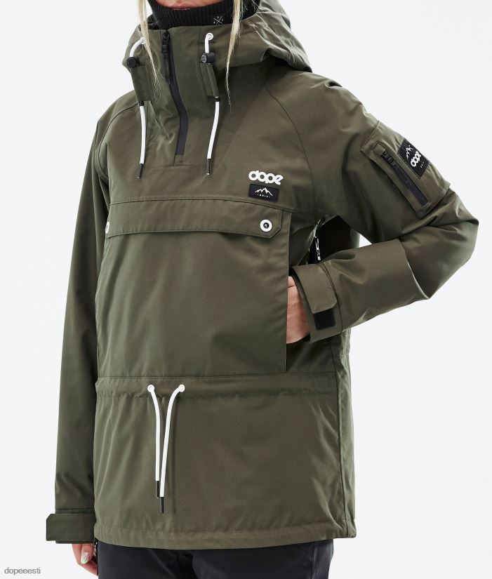 Dope Snow Eesti - naised annok w lumelaua jope Dope oliiviroheline B62VTF543 - Image 9