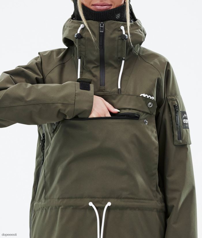 Dope Snow Eesti - naised annok w lumelaua jope Dope oliiviroheline B62VTF543 - Image 10