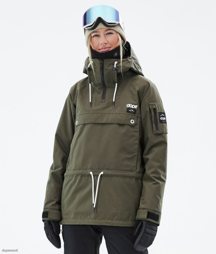 Dope Snow Eesti - naised annok w lumelaua jope Dope oliiviroheline B62VTF543 - Image 1