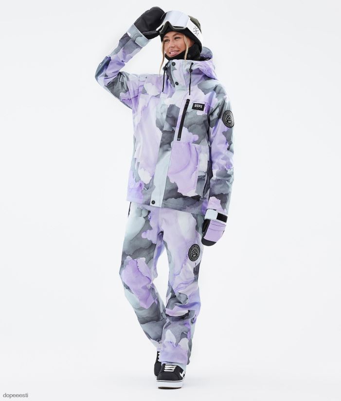 Dope Snow Eesti - naised blizzard w täistõmblukuga lumelauajope Dope laiguline violetne B62VTF508 - Image 5