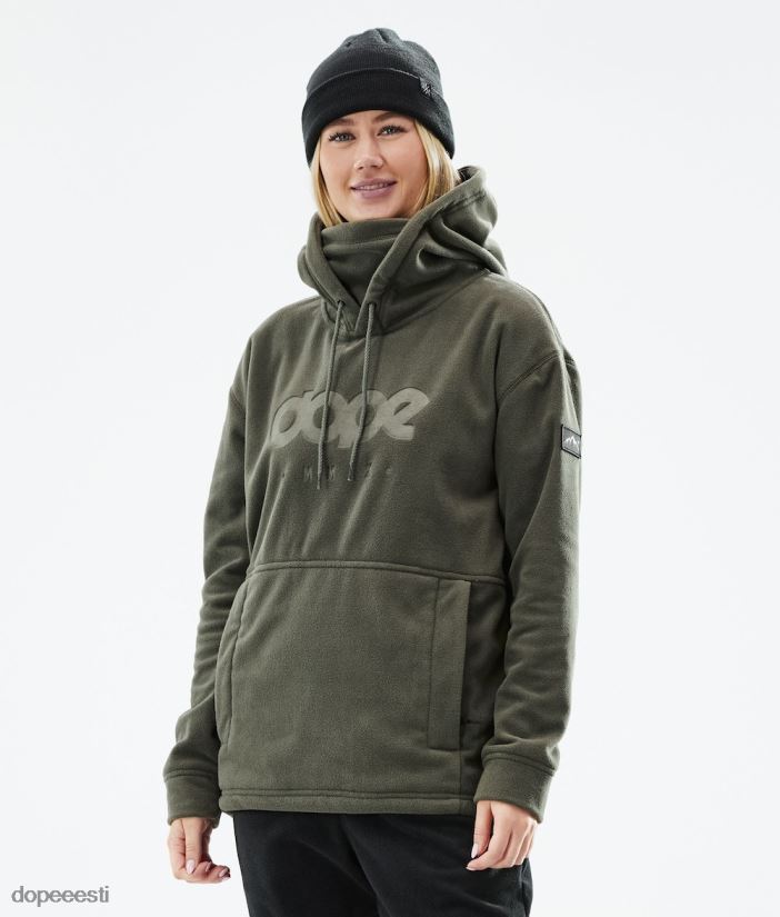 Dope Snow Eesti - naised hubane ii w 2021 fliisist kapuuts Dope oliiviroheline B62VTF803 - Image 1