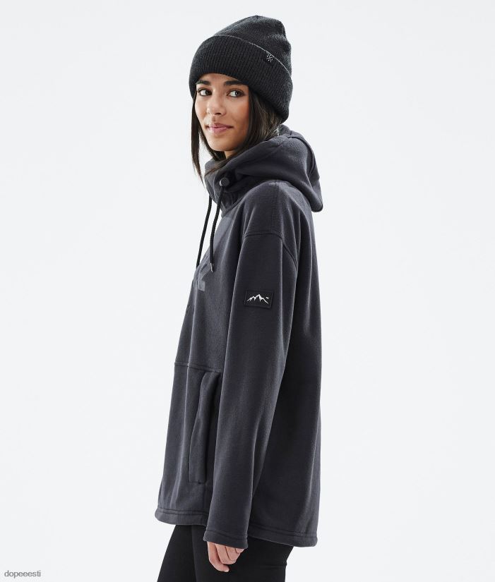 Dope Snow Eesti - naised hubane ii w fliisist kapuuts Dope must B62VTF791 - Image 6