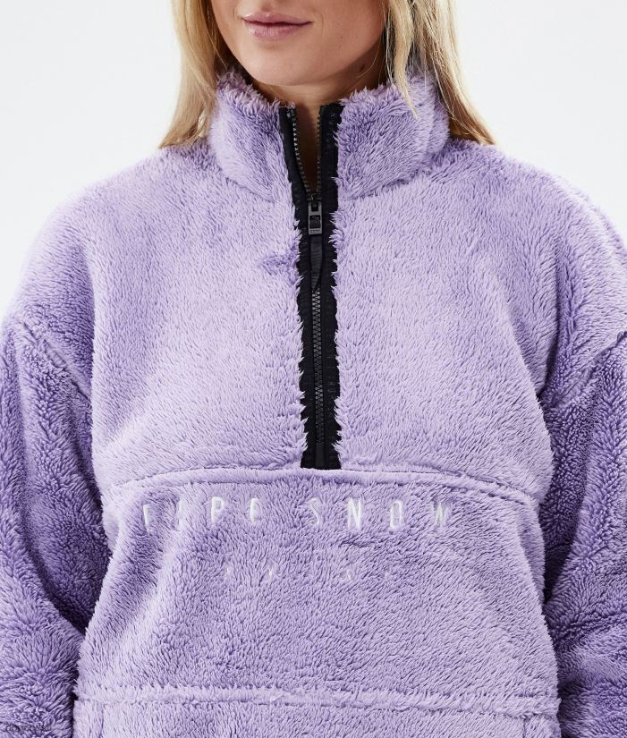 Dope Snow Eesti - naised kuhjaga fliisist kampsun Dope pleekinud violetne B62VTF806 - Image 8