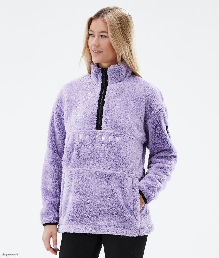 Dope Snow Eesti - naised kuhjaga fliisist kampsun Dope pleekinud violetne B62VTF806 - Image 1