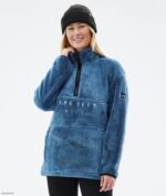 Dope Snow Eesti - naised kuhjaga fliisist kampsun Dope sinine teras B62VTF819
