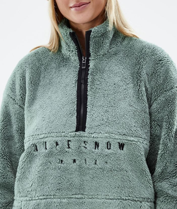 Dope Snow Eesti - naised kuhjaga fliisist kampsun Dope tuhmunud roheline B62VTF807 - Image 8