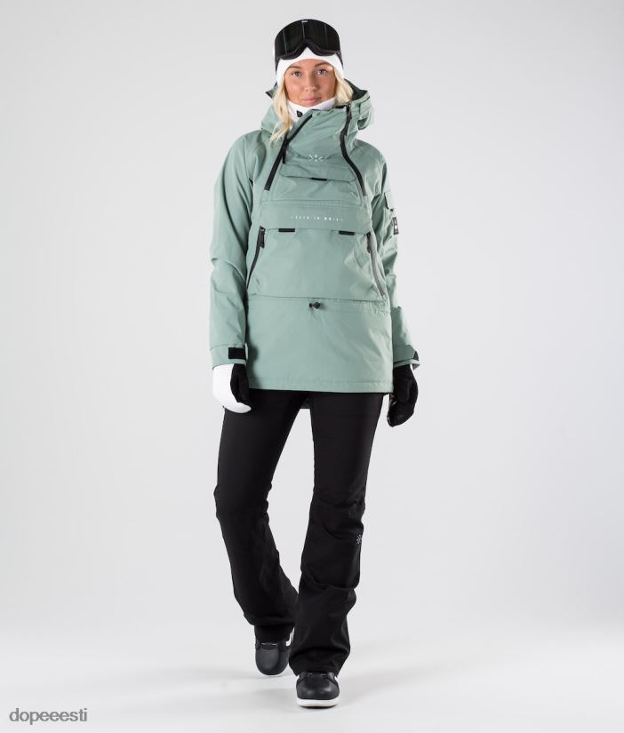 Dope Snow Eesti - naised sarnane 2019. aasta lumelaua jope Dope tuhmunud roheline B62VTF650 - Image 6