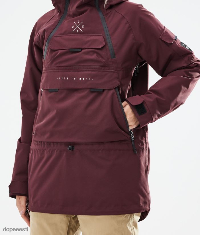 Dope Snow Eesti - naised sarnane w 2021 lumelaua jope Dope Burgundia B62VTF641 - Image 12