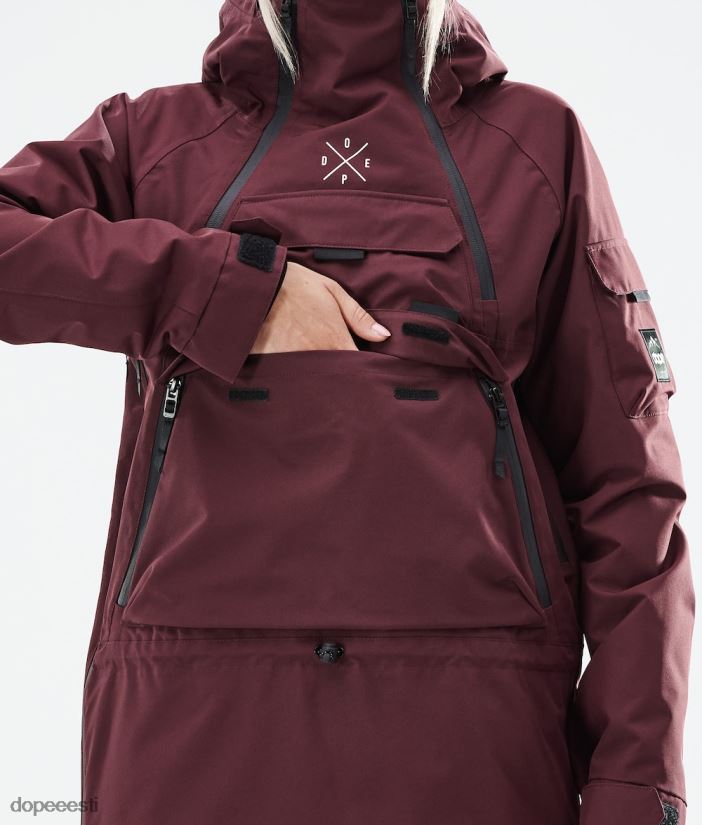 Dope Snow Eesti - naised sarnane w 2021 lumelaua jope Dope Burgundia B62VTF641 - Image 13