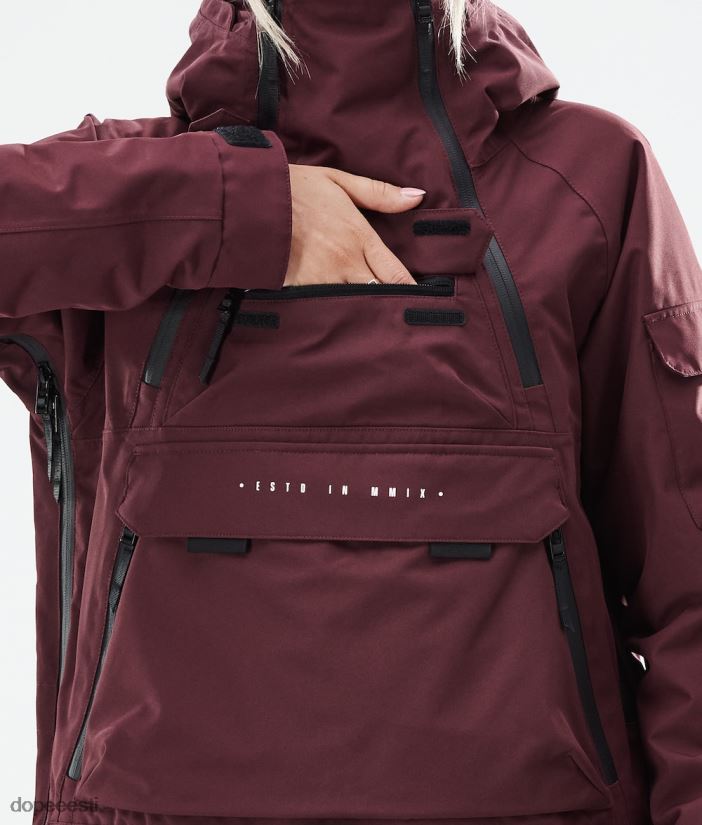 Dope Snow Eesti - naised sarnane w 2021 lumelaua jope Dope Burgundia B62VTF641 - Image 3
