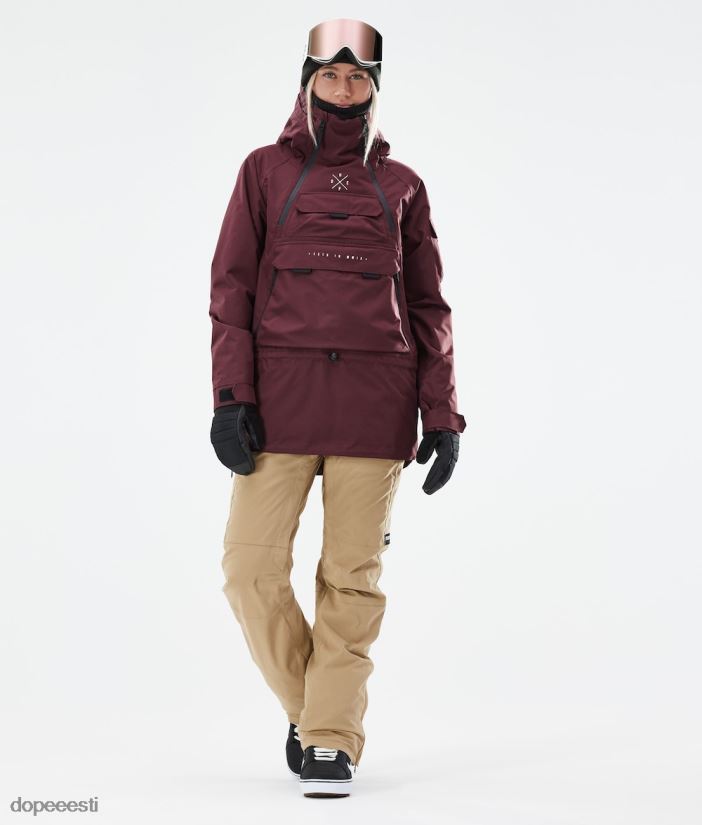 Dope Snow Eesti - naised sarnane w 2021 lumelaua jope Dope Burgundia B62VTF641 - Image 5