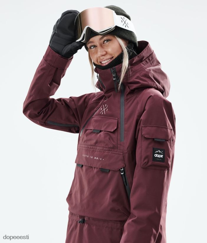 Dope Snow Eesti - naised sarnane w 2021 lumelaua jope Dope Burgundia B62VTF641 - Image 6