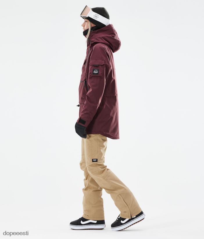Dope Snow Eesti - naised sarnane w 2021 lumelaua jope Dope Burgundia B62VTF641 - Image 8