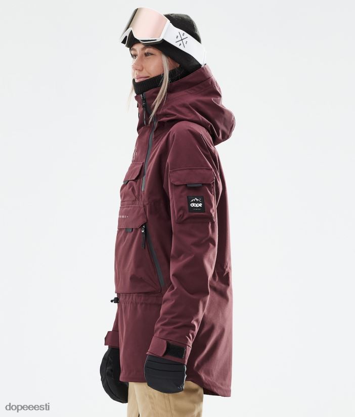 Dope Snow Eesti - naised sarnane w 2021 lumelaua jope Dope Burgundia B62VTF641 - Image 10