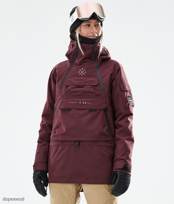Dope Snow Eesti - naised sarnane w 2021 lumelaua jope Dope Burgundia B62VTF641 - Image 1