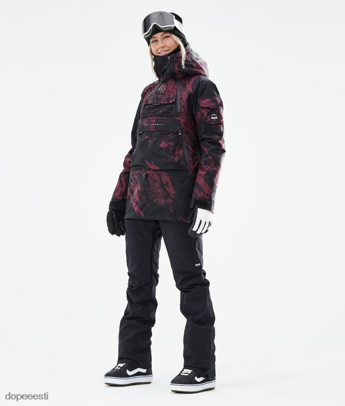 Dope Snow Eesti - naised sarnane w 2021 lumelaua jope Dope värvige Burgundia B62VTF555 - Image 4