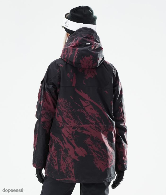 Dope Snow Eesti - naised sarnane w 2021 lumelaua jope Dope värvige Burgundia B62VTF555 - Image 9