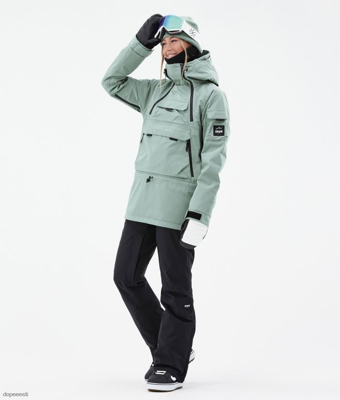 Dope Snow Eesti - naised sarnane w lumelaua jope Dope tuhmunud roheline B62VTF537 - Image 2