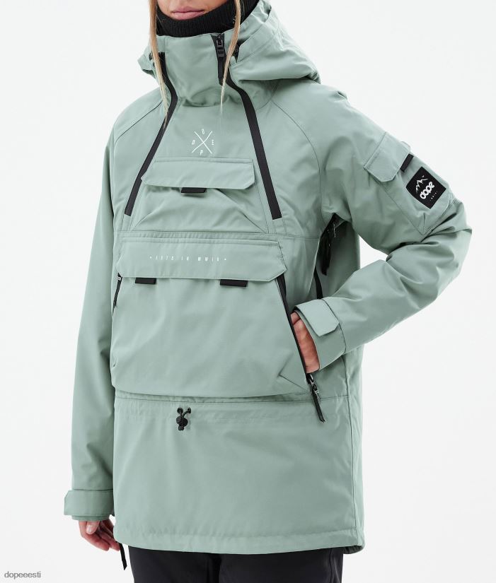 Dope Snow Eesti - naised sarnane w lumelaua jope Dope tuhmunud roheline B62VTF537 - Image 7
