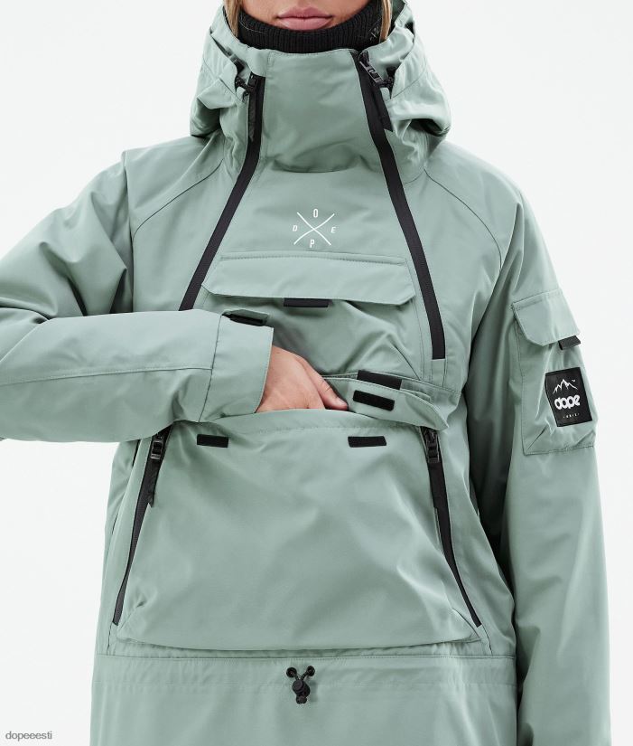 Dope Snow Eesti - naised sarnane w lumelaua jope Dope tuhmunud roheline B62VTF537 - Image 8