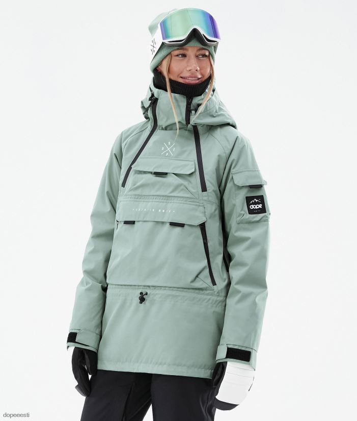 Dope Snow Eesti - naised sarnane w lumelaua jope Dope tuhmunud roheline B62VTF537 - Image 1