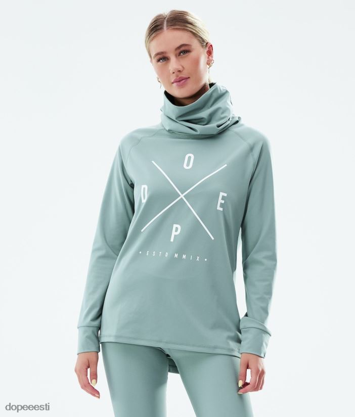 Dope Snow Eesti - naised snuggle w aluskihi peal Dope 2x üles pleekinud roheline B62VTF838 - Image 1