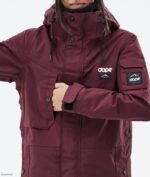 Dope Snow Eesti - naised vilunud lumelaua jope Dope don Burgundia B62VTF584 - Image 11