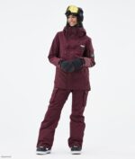 Dope Snow Eesti - naised vilunud lumelaua jope Dope don Burgundia B62VTF584 - Image 3