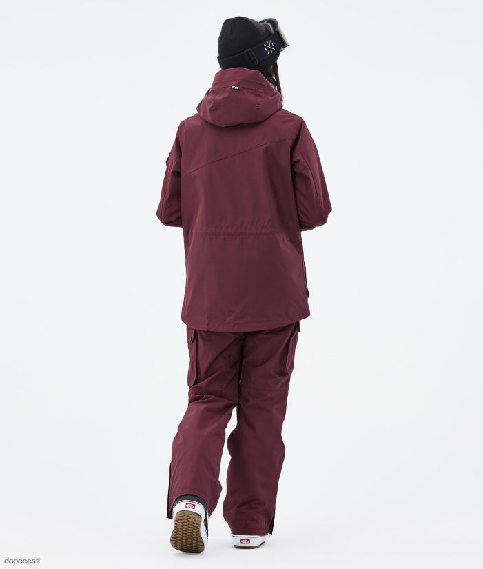 Dope Snow Eesti - naised vilunud lumelaua jope Dope don Burgundia B62VTF584 - Image 7