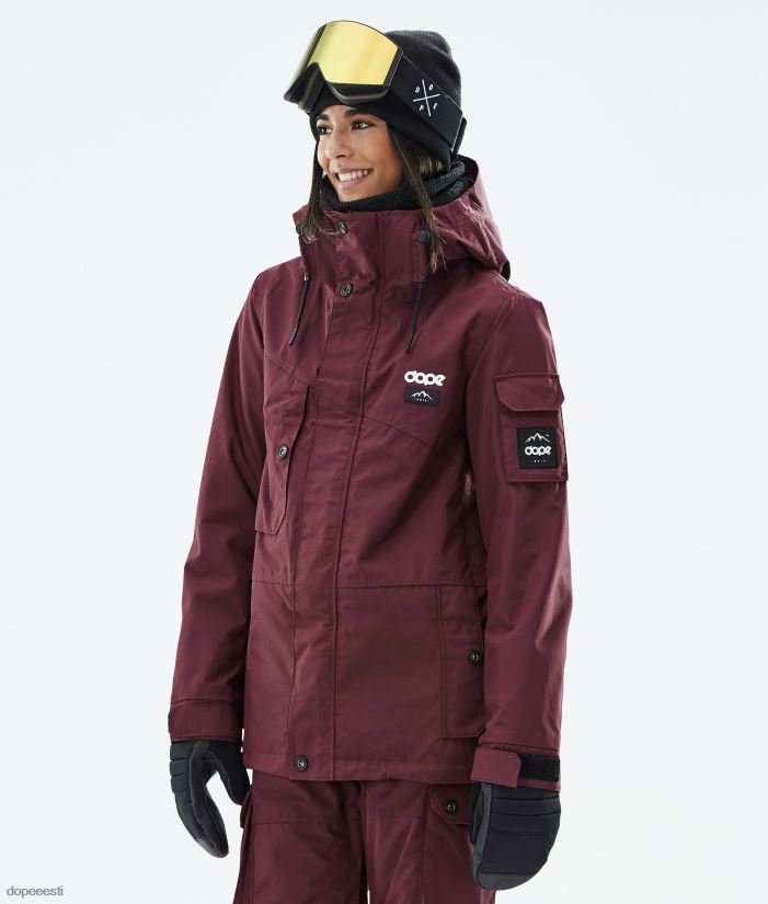 Dope Snow Eesti - naised vilunud lumelaua jope Dope don Burgundia B62VTF584 - Image 1