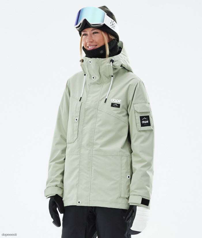 Dope Snow Eesti - naised vilunud lumelaua jope Dope pehme roheline B62VTF530 - Image 1