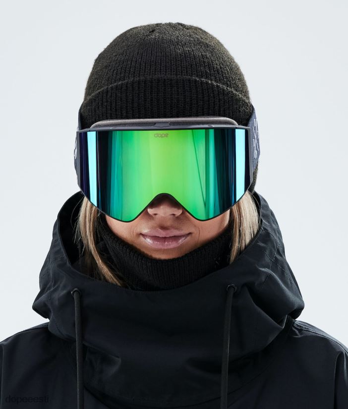 Dope Snow Eesti -sight 2021 suusaprillid Dope must/roheline peegel B62VTF258 - Image 7