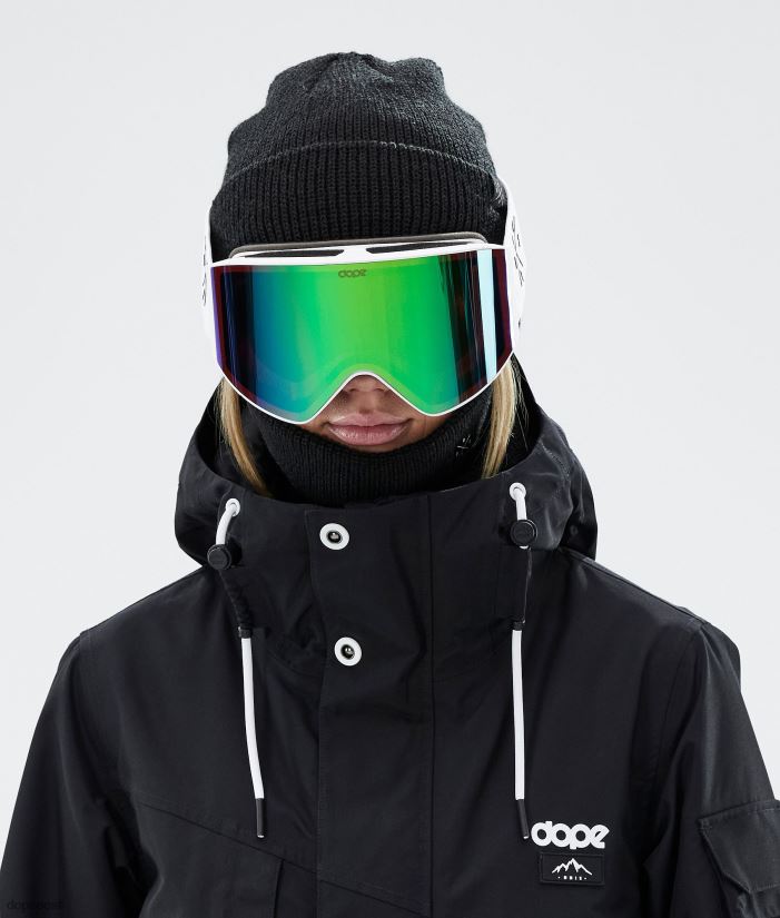Dope Snow Eesti -sihikuga suusaprillid Dope valge valge rohelise peegliga B62VTF259 - Image 7