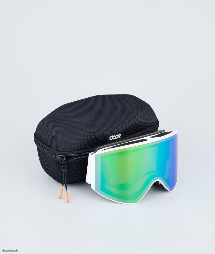 Dope Snow Eesti -sihikuga suusaprillid Dope valge valge rohelise peegliga B62VTF259 - Image 8