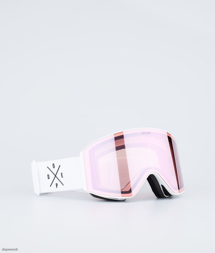 Dope Snow Eesti -sihikuga suusaprillid Dope valge valge roosa peegliga B62VTF260 - Image 1