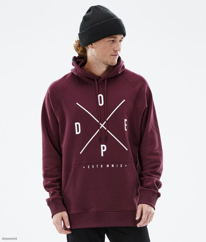 Dope Riided - mehed tavaline kapuuts Dope 2x-up Burgundia B62VTF302