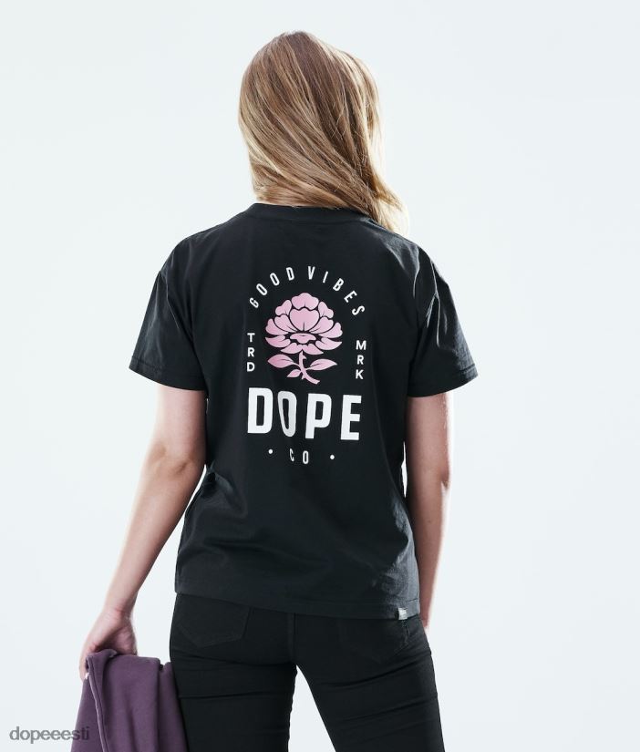 Dope Riided - naised tavaline t-särk Dope roosa must B62VTF880